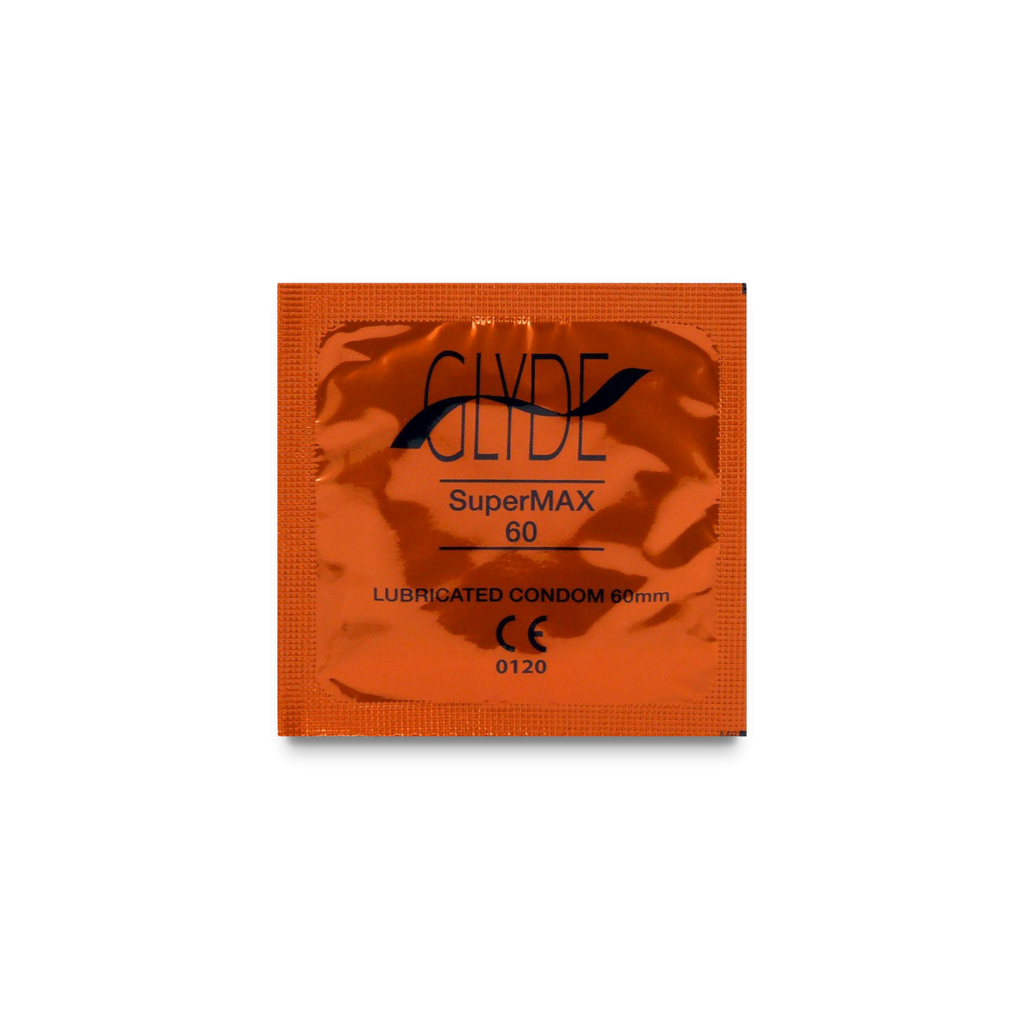 Prezervativy Kondomy Super Max 60 mm VZOREK 1 ks Glyde fotografie č. 1