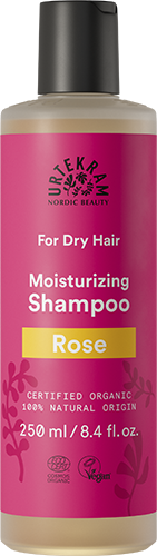 Šampon Šampon růžový na suché vlasy 250 ml Urtekram fotografie č. 1