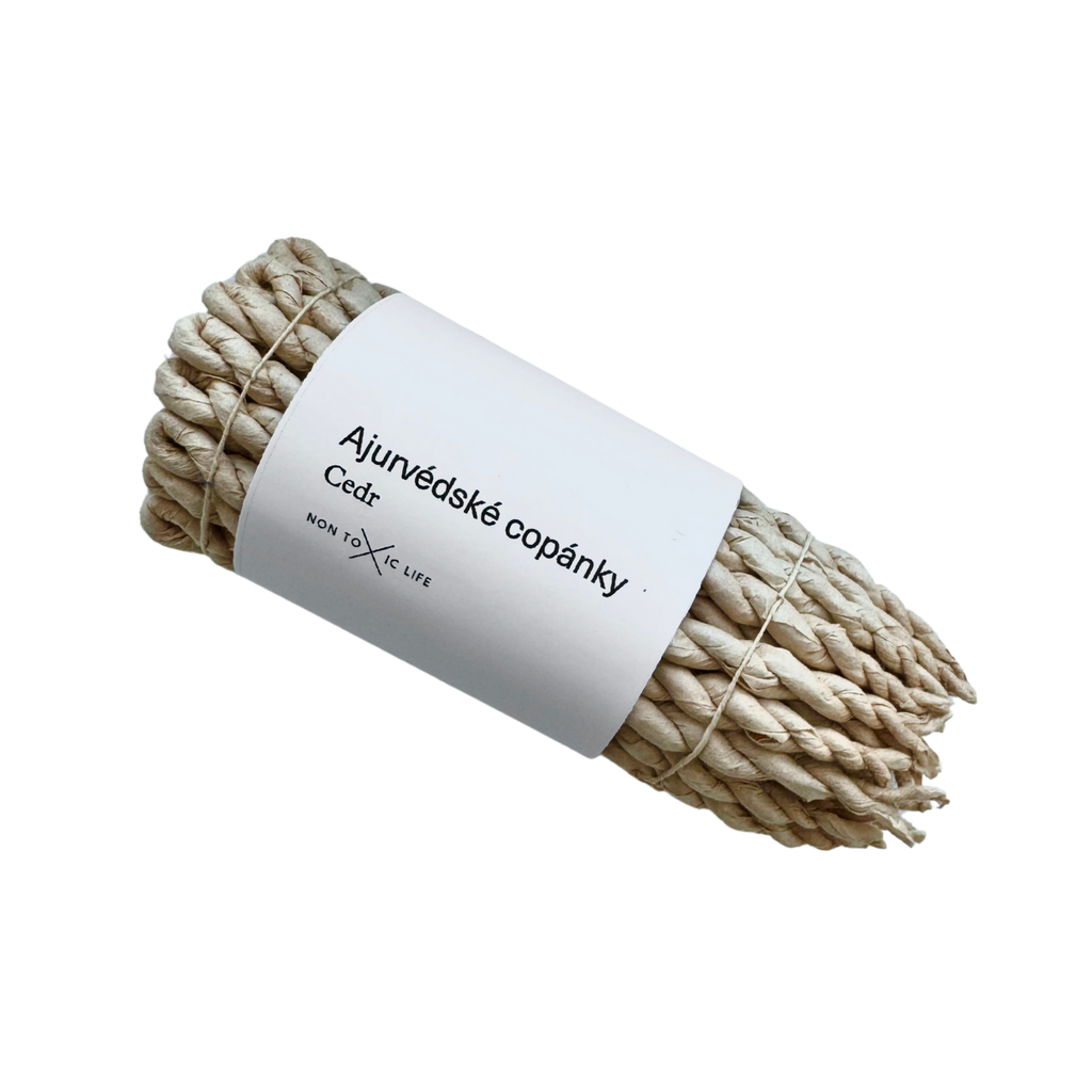 Ajurvédské vonné copánky Ajurvédské vonné copánky Cedr 1 ks Non Toxic Life fotografie č. 1
