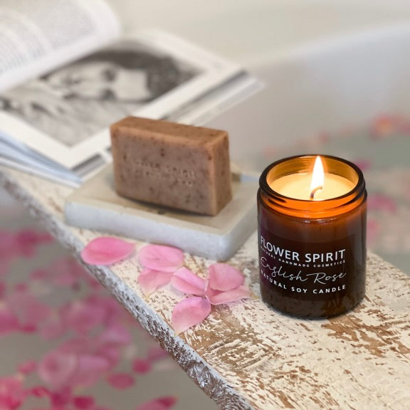 Aromaterapeutická svíčka Přírodní svíčka English Rose Lifestyle Flower Spirit fotografie č. 1