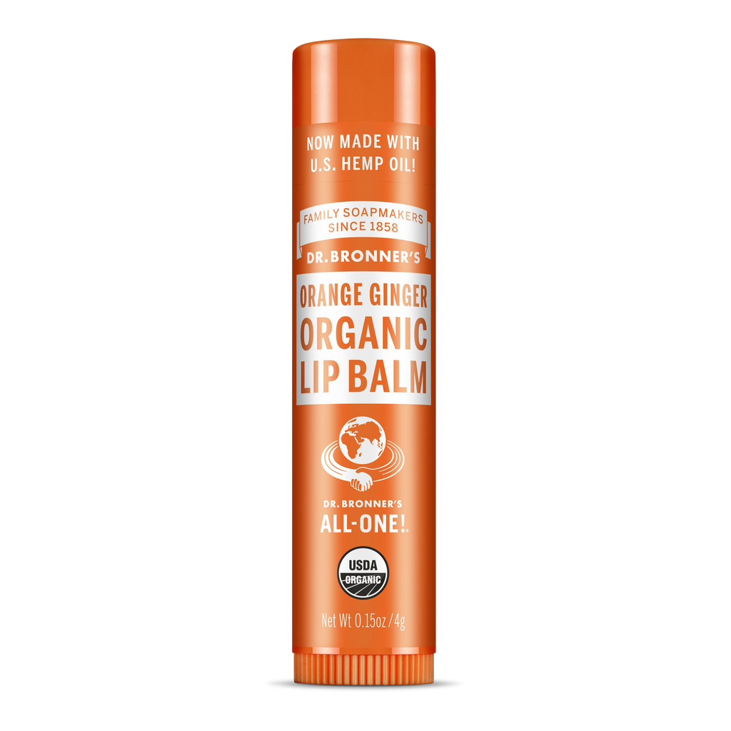 Balzám na rty Balzám na rty Orange-Ginger 4 g Dr. Bronner's fotografie č. 1