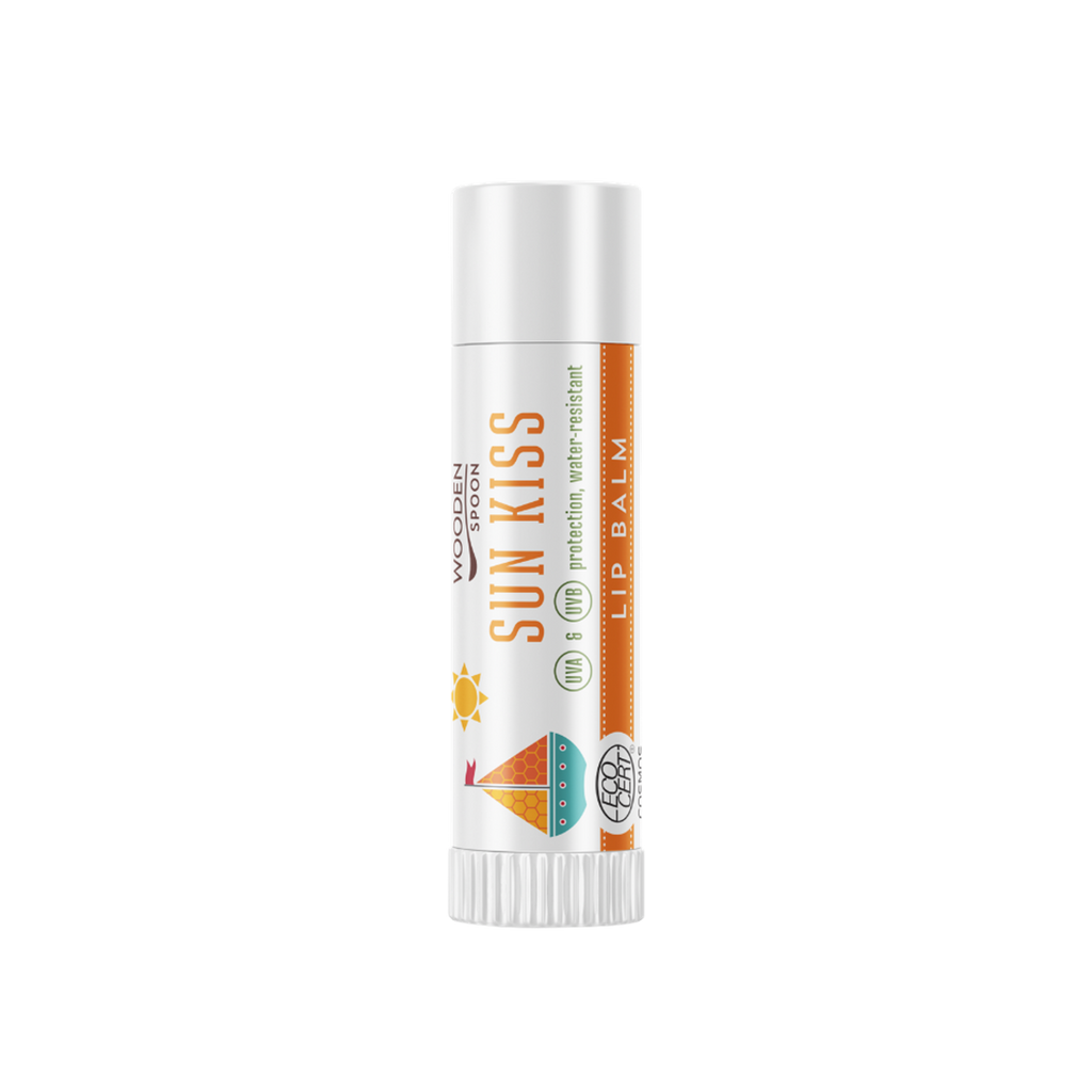 Balzám na rty Opalovací balzám na rty Sun Kiss SPF 45 4,3 ml Wooden Spoon fotografie č. 1