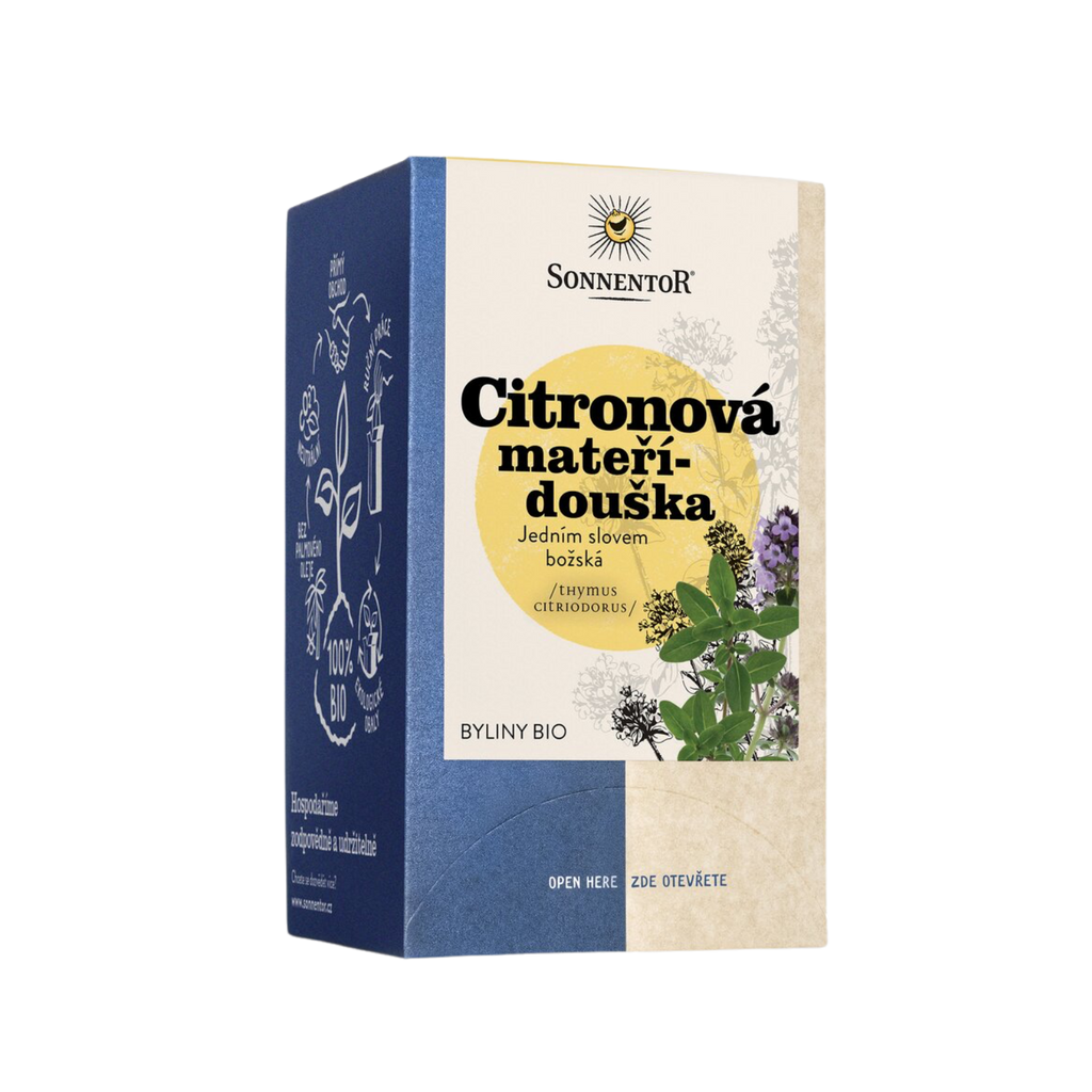 Čaj Citronová mateřídouška bio čaj porcovaný 18 g Sonnentor fotografie č. 1