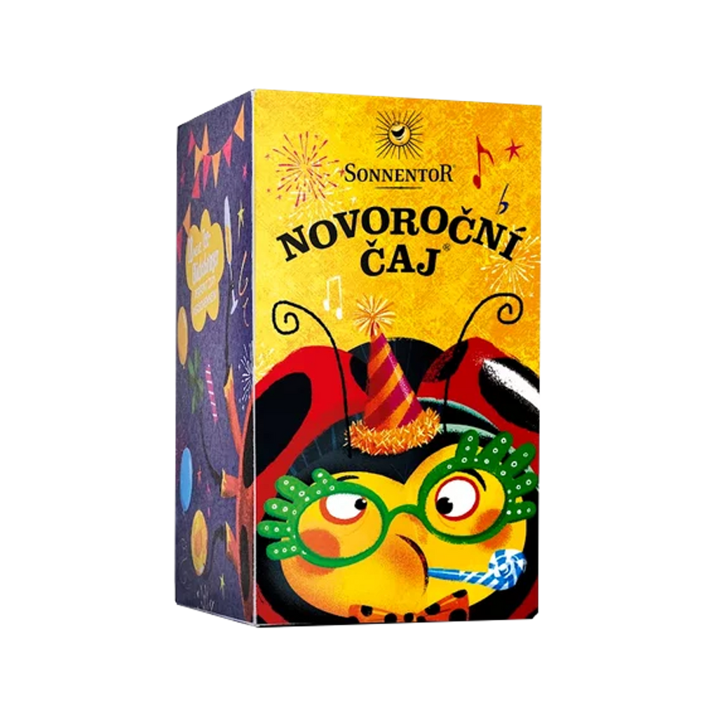 Čaj Novoroční bio čaj s motivačními citáty porcovaný 27 g Sonnentor fotografie č. 1