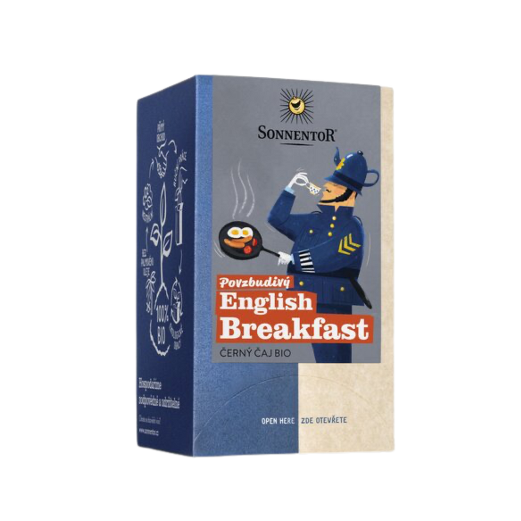 Čaj Povzbudivý English Breakfast černý bio čaj porcovaný 32,4 g Sonnentor fotografie č. 1