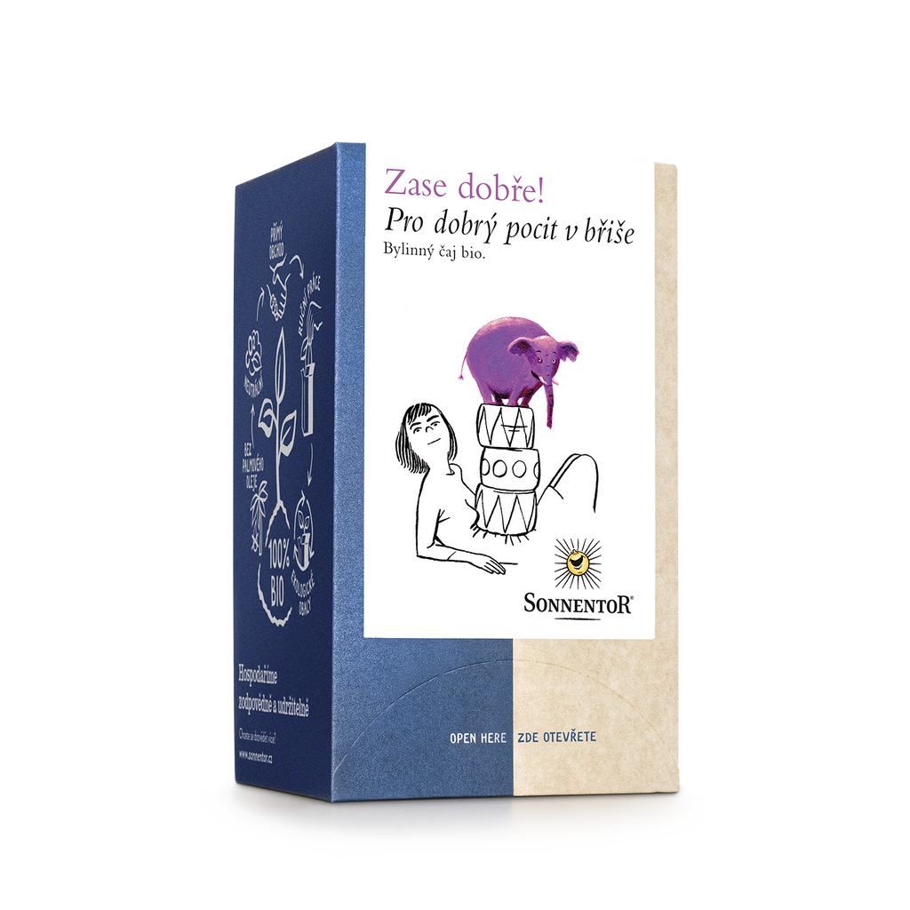 Čaj Pro dobrý pocit v břiše bio čaj EXP porcovaný 27 g Sonnentor fotografie č. 1