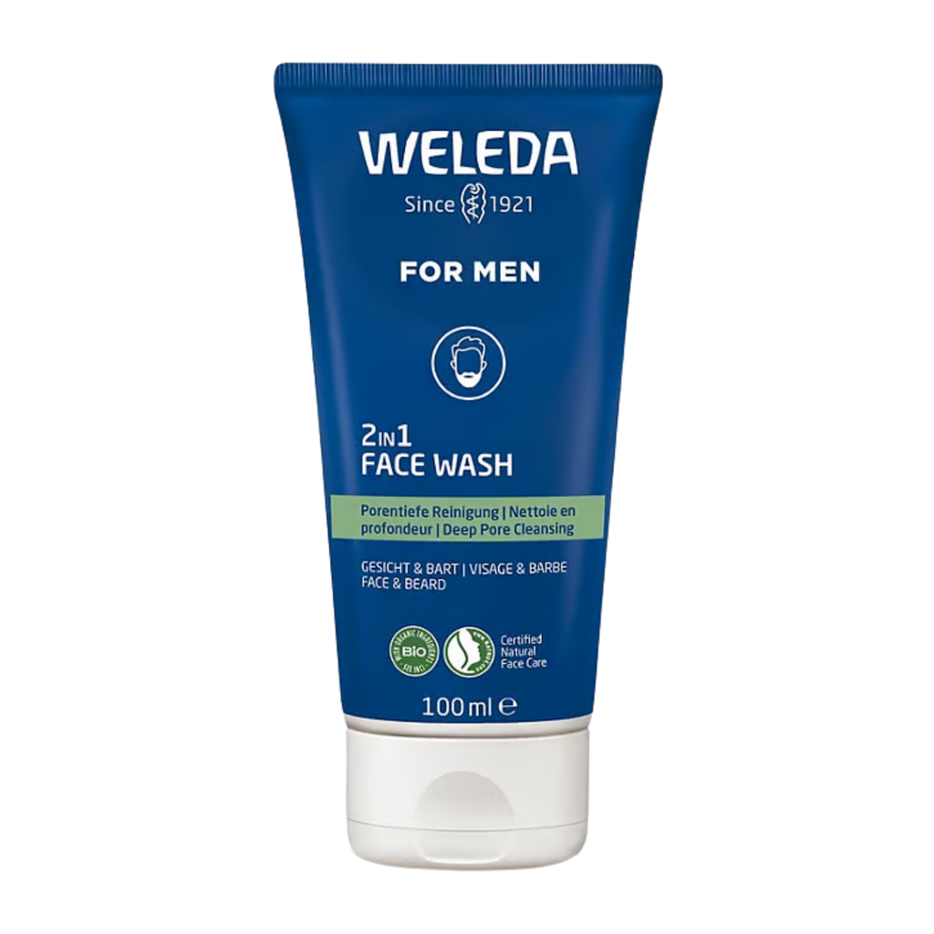Čistící gel Pánský čistící gel na obličej a vousy 2v1 100 Weleda fotografie č. 1
