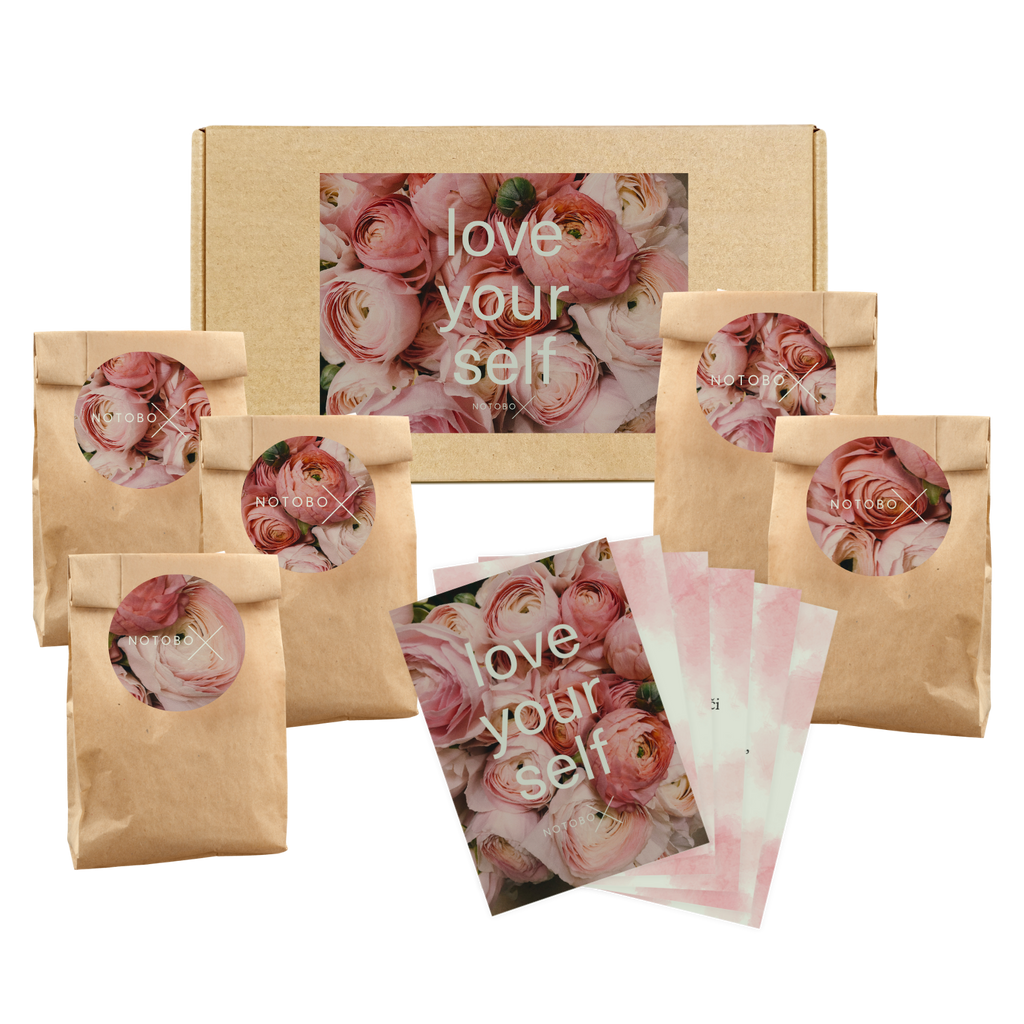 Dárkový box MYSTERY BOX s překvapením a afirmačními kartami LOVE YOURSELF 1 ks NOTOBOX fotografie č. 1