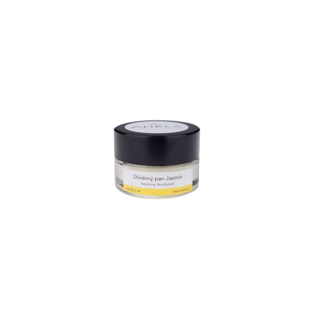 Deodorant DŮVĚRNÝ PAN JASMÍN jemný krémový deodorant CESTOVNÍ BALENÍ 5 ml Anela fotografie č. 1