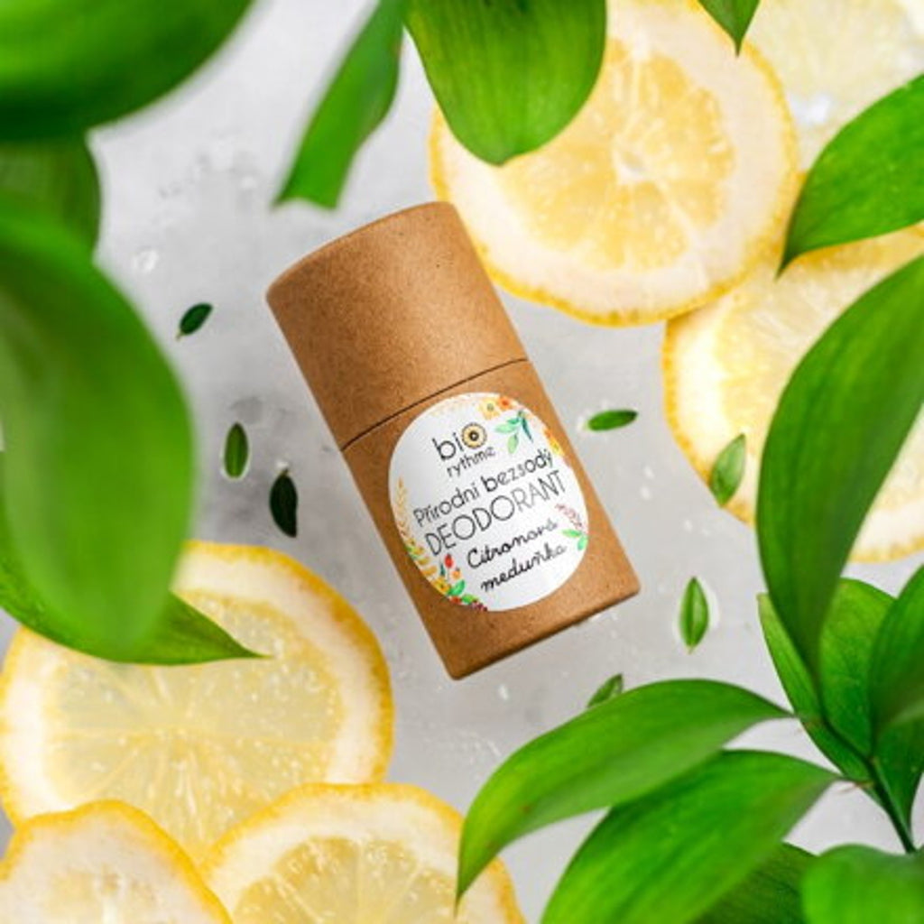 Deodorant Přírodní BEZSODÝ deodorant Citronová meduňka 35 g PAPÍROVÉ BALENÍ Biorythme fotografie č. 2