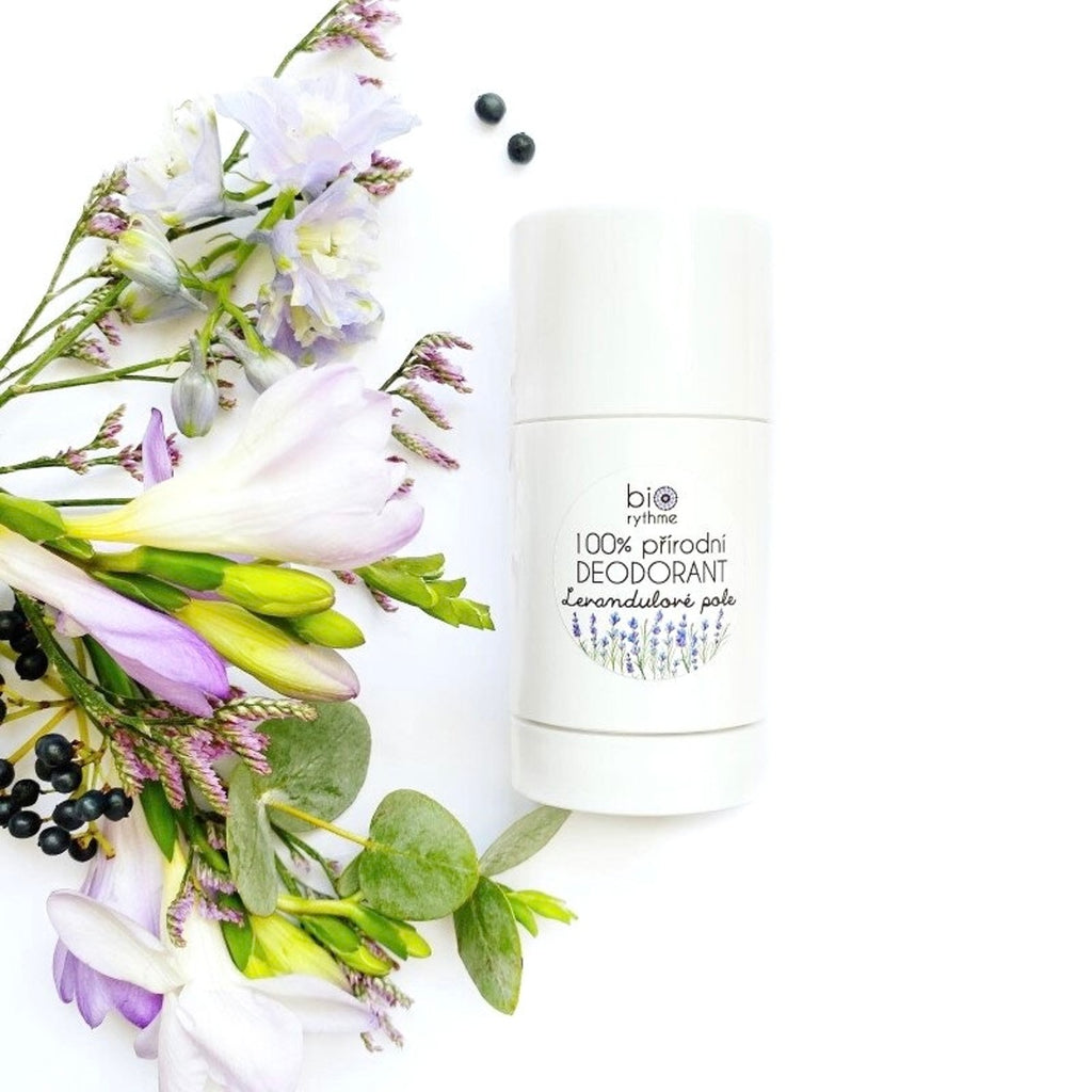 Deodorant Přírodní deodorant Levandulové pole 80 g Biorythme fotografie č. 2