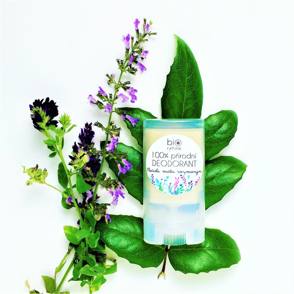 Deodorant Přírodní deodorant Pačuli, máta, rozmarýn 15 g Biorythme fotografie č. 2