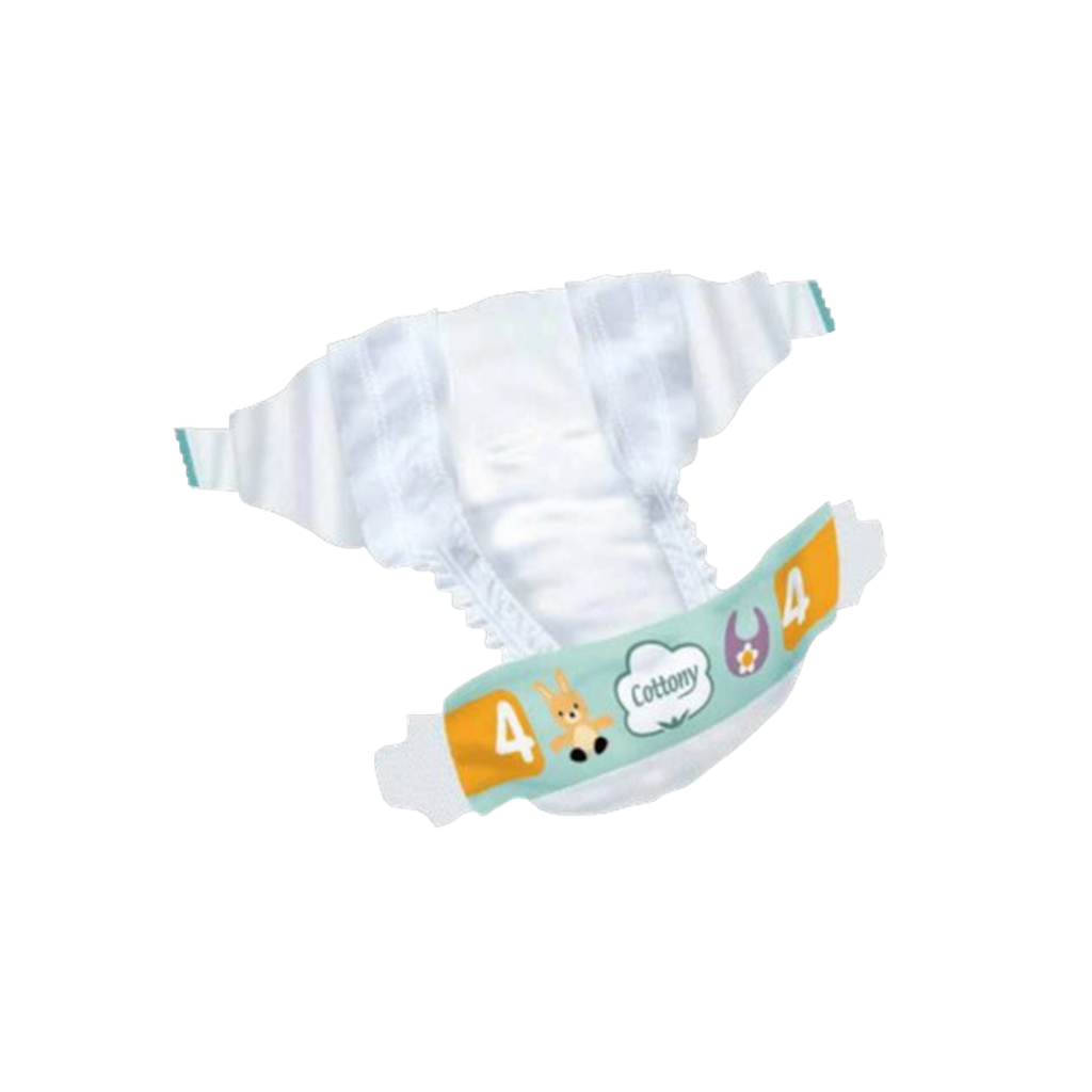 Dětské pleny Jednorázové dětské pleny z biobavlny vel. 2 (3-6 kg) 38 ks Cottony fotografie č. 2