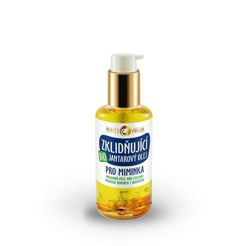 Dětský olej Zklidňující jantarový olej pro miminka BIO 95 ml Purity Vision fotografie č. 1