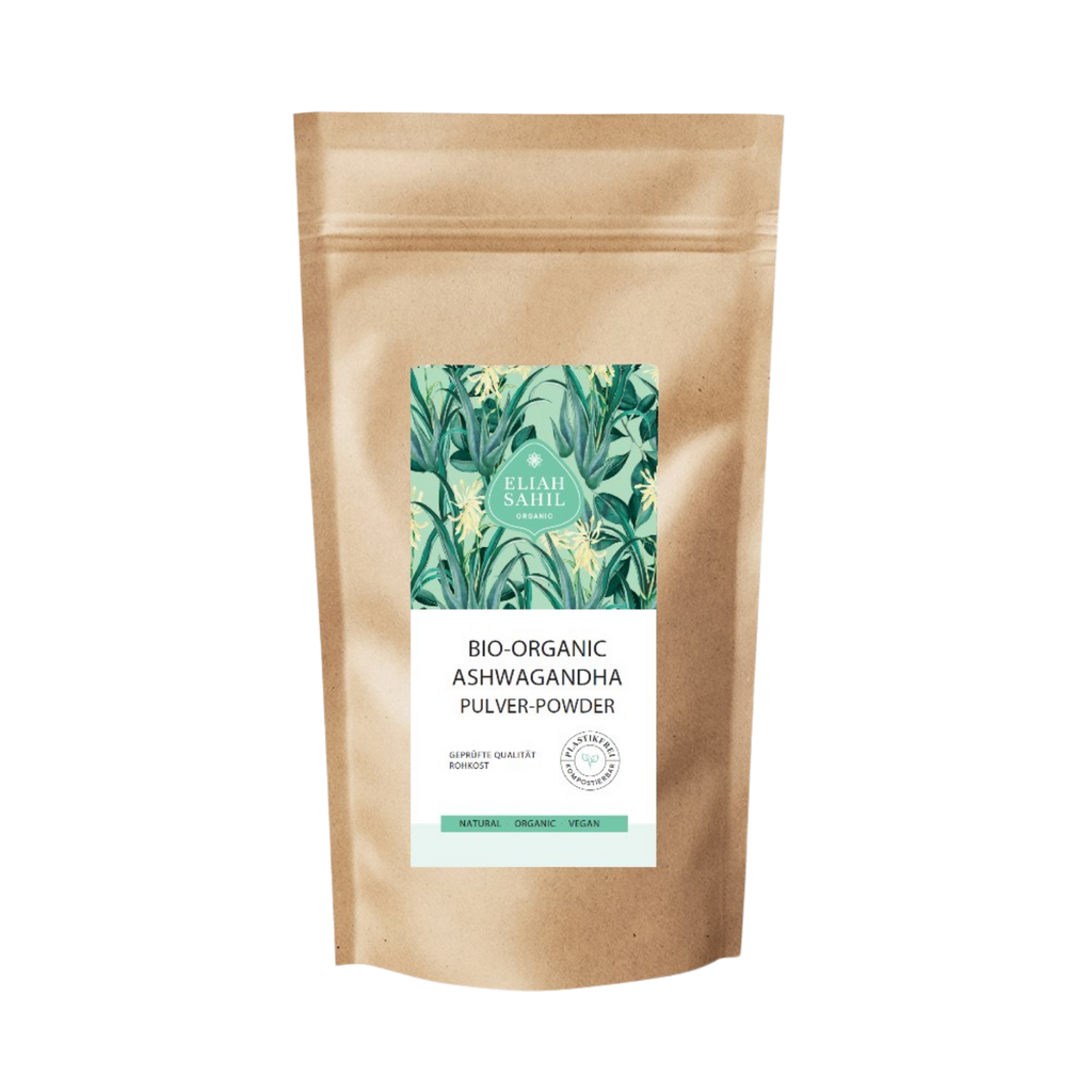 Doplněk stravy Bio Superfood prášek ASHWAGANDA 250 g Eliah Sahil fotografie č. 1