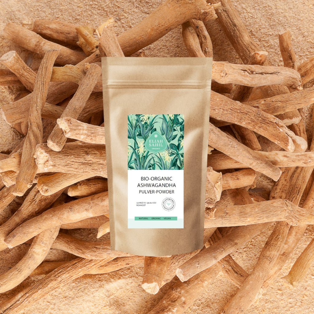 Doplněk stravy Bio Superfood prášek ASHWAGANDA 250 g Eliah Sahil fotografie č. 2