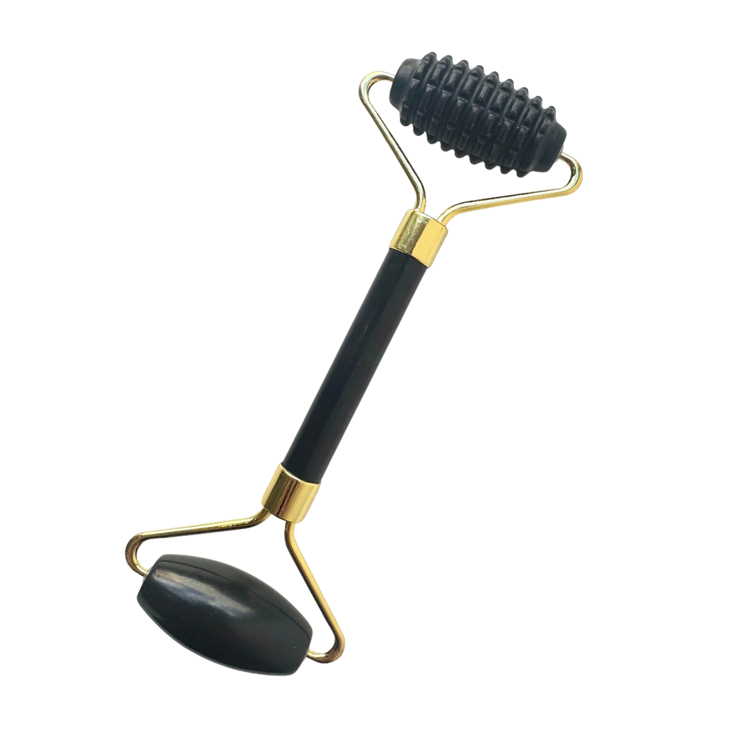 Face roller akupresurní Face roller akupresurní Bian černý - zlato Non Toxic Life fotografie č. 1