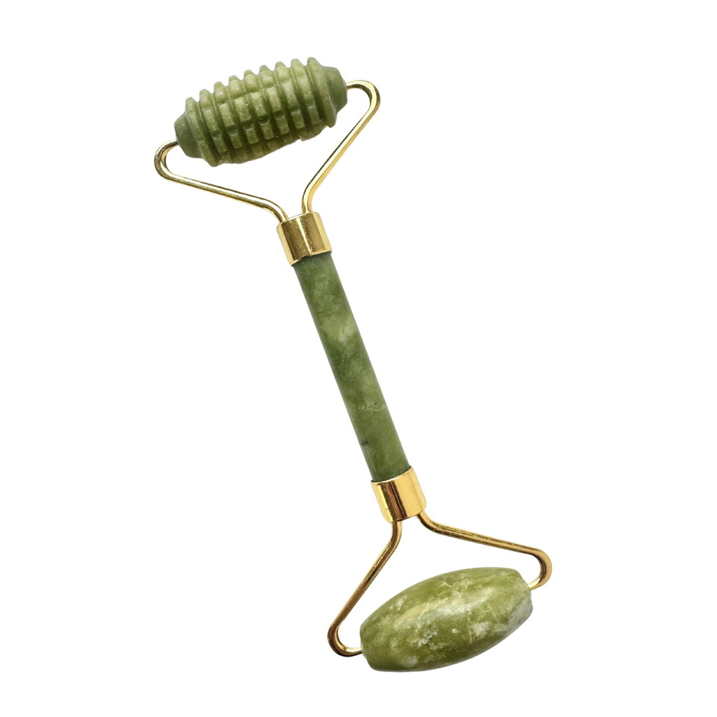 Face roller akupresurní Face roller akupresurní Jadeit mechový - zlato Non Toxic Life fotografie č. 1