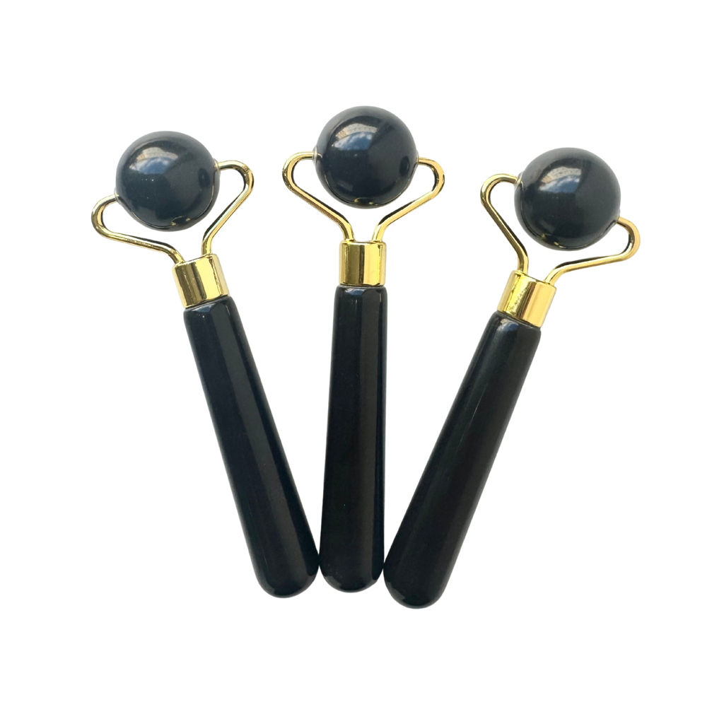 Face roller na oční okolí Face roller na oční okolí Bian černý - zlato Non Toxic Life fotografie č. 1