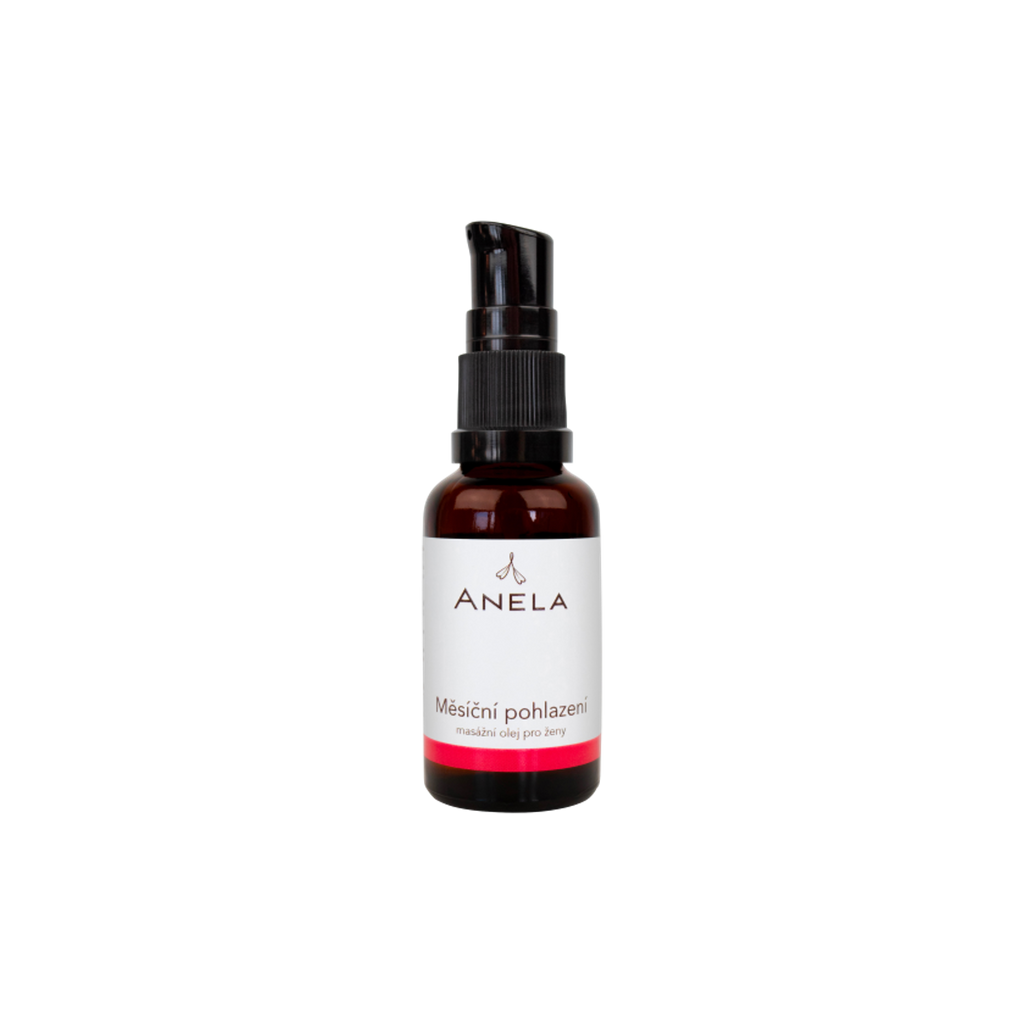 Intimní olej MĚSÍČNÍ POHLAZENÍ masážní olej pro ženy 30 ml Anela fotografie č. 1