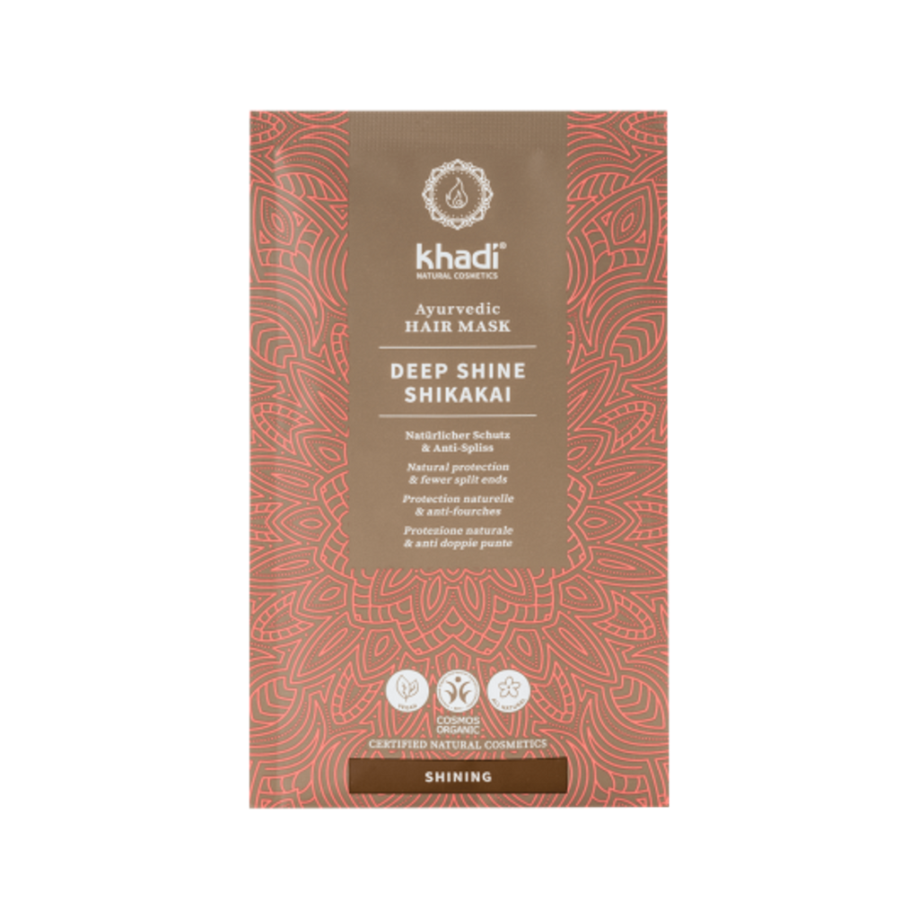 Jednodruhové prášky na vlasy Vlasová maska EXTRA LESK SHIKAKAI 50 g Khadi fotografie č. 1