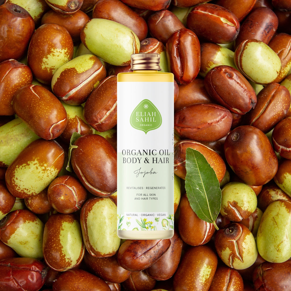 Jednodruhový olej Bio Pečující olej JOJOBA pro revitalizaci pokožky a mastící vlasy 100 ml Eliah Sahil fotografie č. 2