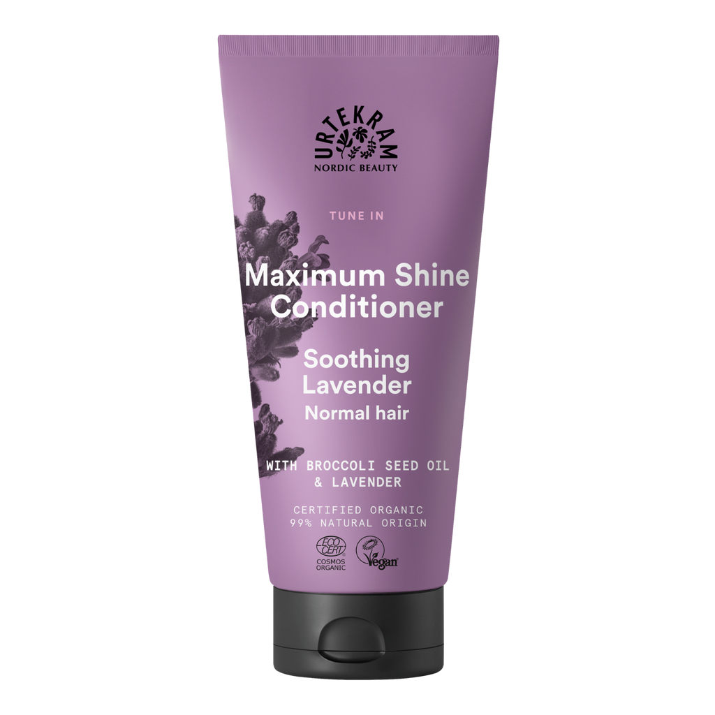Kondicionér Kondicionér zklidňující s probiotiky pro extra lesk Levandule 180 ml Urtekram fotografie č. 1
