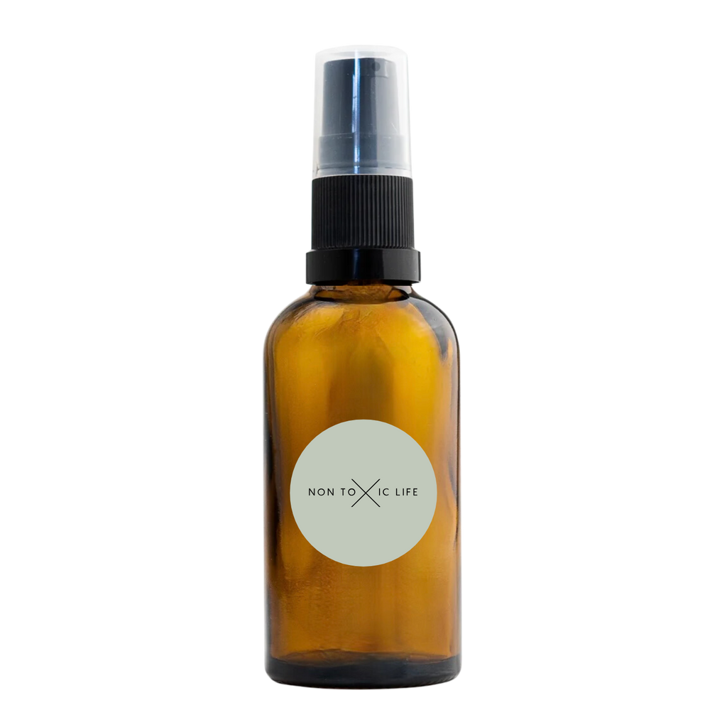 Kosmetický flakon Skleněná hnědá lahvička s pumpičkou 100 ml Non Toxic Life fotografie č. 1