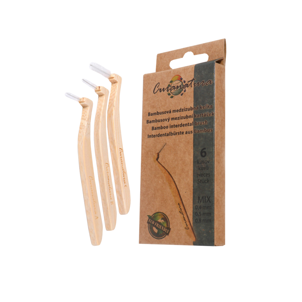Mezizubní kartáček Bambusové mezizubní kartáčky zahnuté MIX Curanatura fotografie č. 1