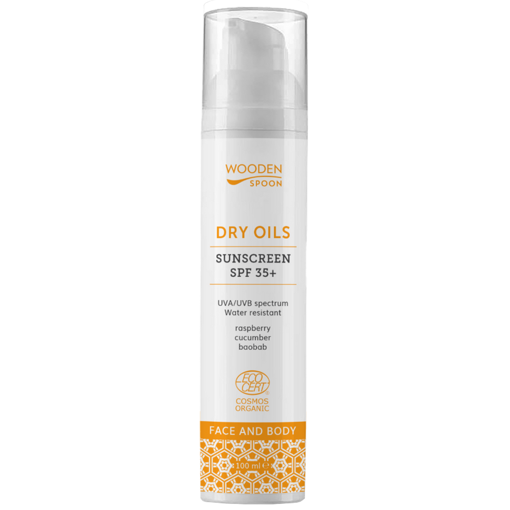 Opalovací krém Opalovací krém na tvář s nízkým komedogenním indexem SPF 35+ 100 ml Wooden Spoon fotografie č. 1