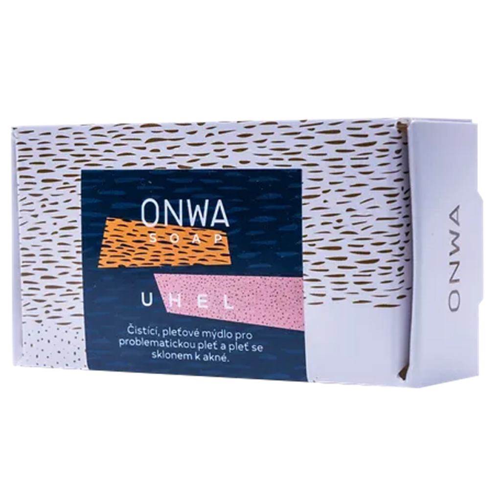 Pleťové mýdlo Čistící pleťové tuhé mýdlo UHEL EXP 100 g ONWA soap fotografie č. 2