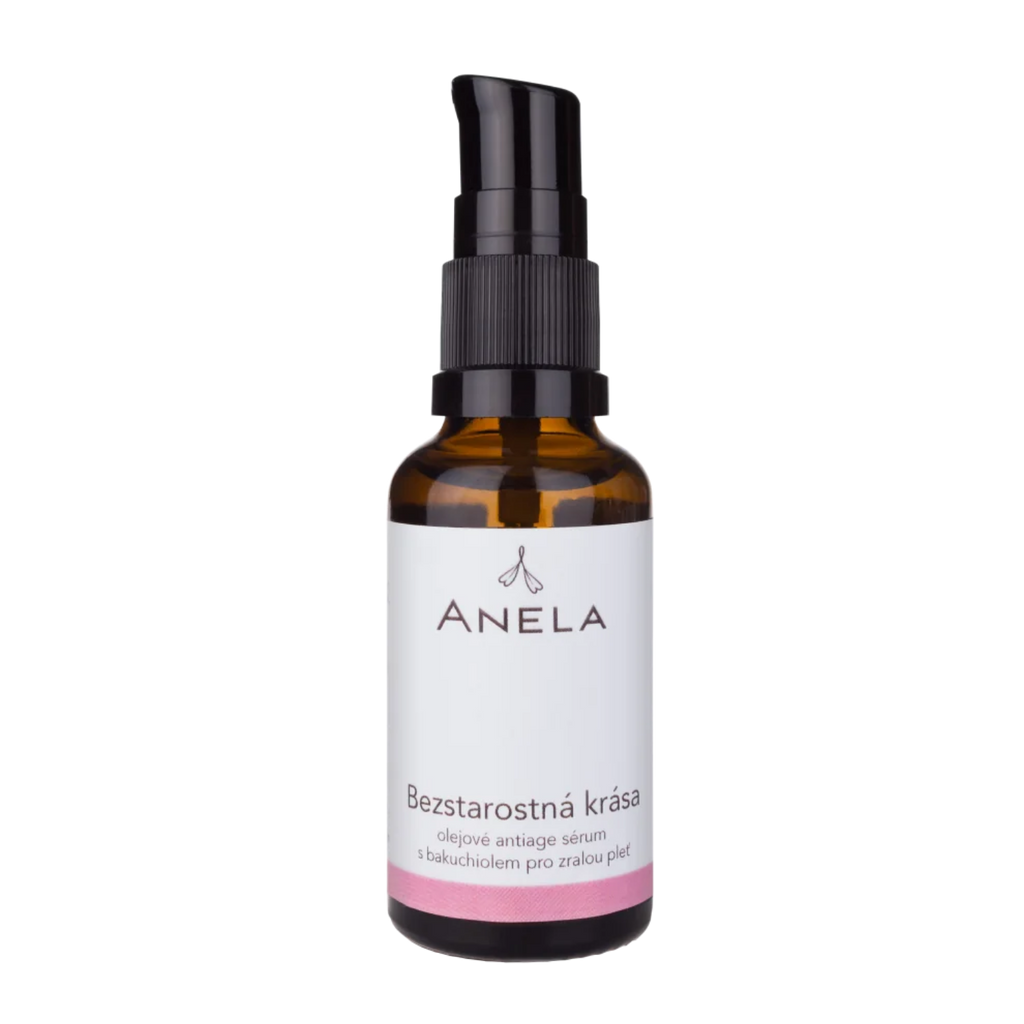 Pleťové sérum BEZSTAROSTNÁ KRÁSA antiage olejové sérum s bakuchiolem pro zralou pleť 30 ml Anela fotografie č. 1
