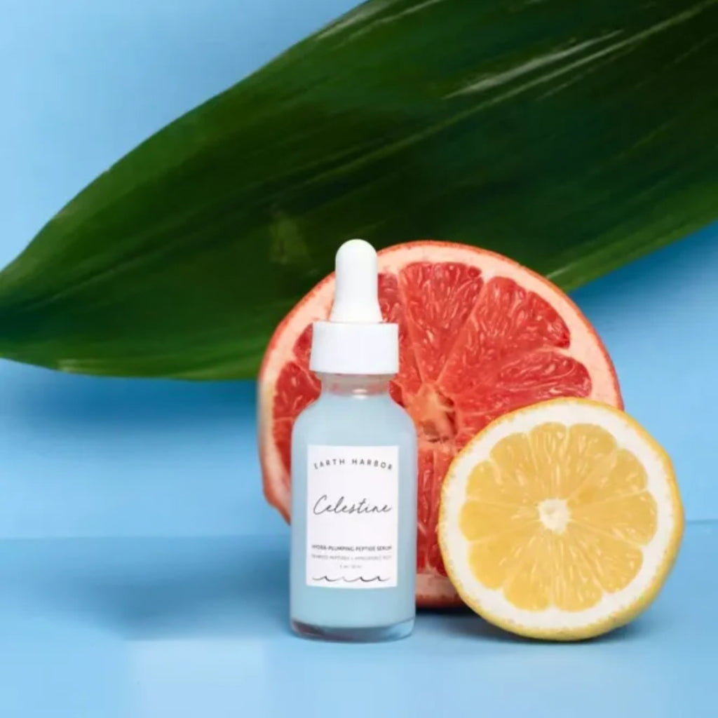 Pleťové sérum CELESTINE hloubkově hydratační pleťové sérum s peptidy a kyselinou hyaluronovou 30 ml Earth Harbor fotografie č. 3