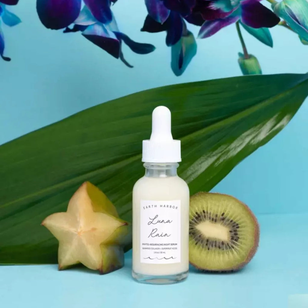 Pleťové sérum LUNA RAIN noční pleťové sérum s přírodními AHA a BHA kyselinami 30 ml Earth Harbor fotografie č. 3