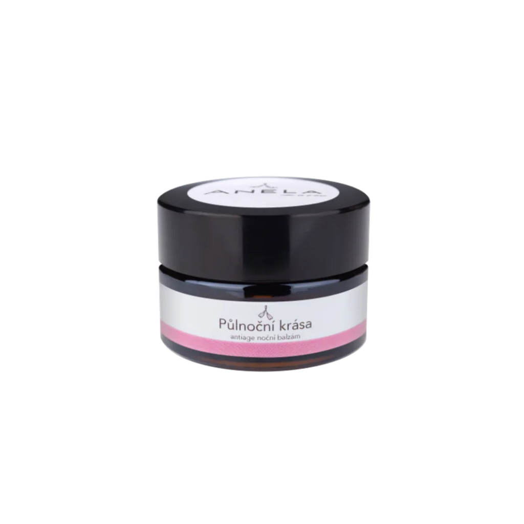 Pleťový balzám PŮLNOČNÍ KRÁSA antiage noční balzám pro zralou a unavenou pleť 15 ml Anela fotografie č. 1