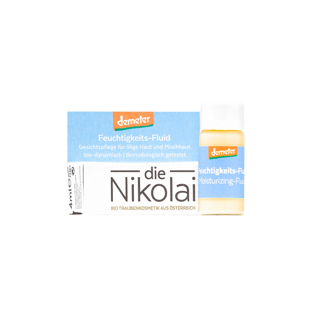 Pleťový krém Biodynamický veganský lehký pleťový fluid pro smíšenou a mastnou pleť Šafránové nebe EXP CESTOVNÍ BALENÍ 4 ml dieNikolai fotografie č. 1