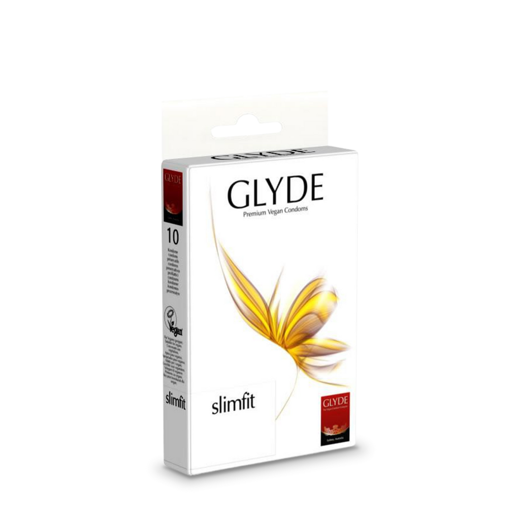 Prezervativy Kondomy Slimfit 49 mm 10 ks Glyde fotografie č. 1
