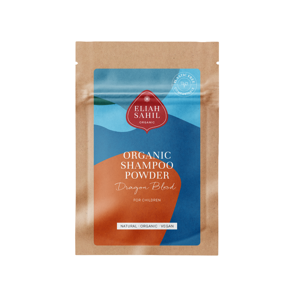 Šampon Bio Práškový šampon DRAČÍ KREV pro svědící pokožku hlavy a lupy CESTOVNÍ BALENÍ 10 g Eliah Sahil fotografie č. 1