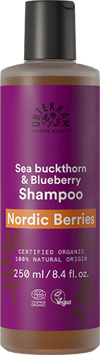 Šampon Šampon na poškozené vlasy Nordic Berries 250 ml Urtekram fotografie č. 1