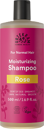 Šampon Šampon růžový na normální vlasy 500 ml Urtekram fotografie č. 1