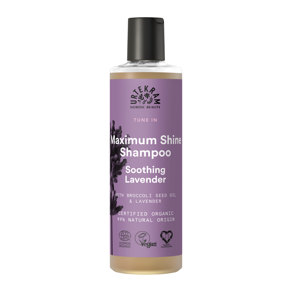 Šampon Šampon zklidňujicí s probiotiky pro extra lesk Levandule 250 ml Urtekram fotografie č. 1