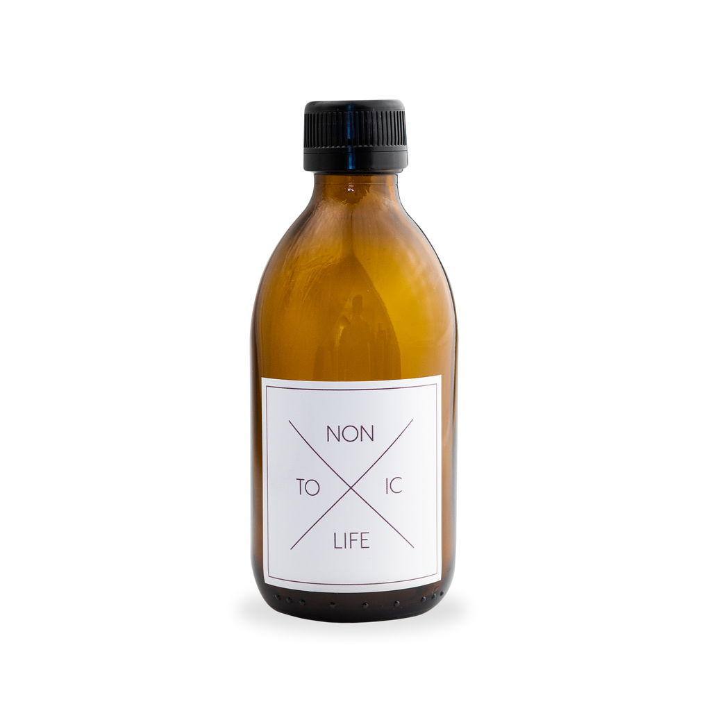 Skleněné flakony na drogerii Skleněná hnědá lahvička s uzávěrem 250 ml Non Toxic Life fotografie č. 1