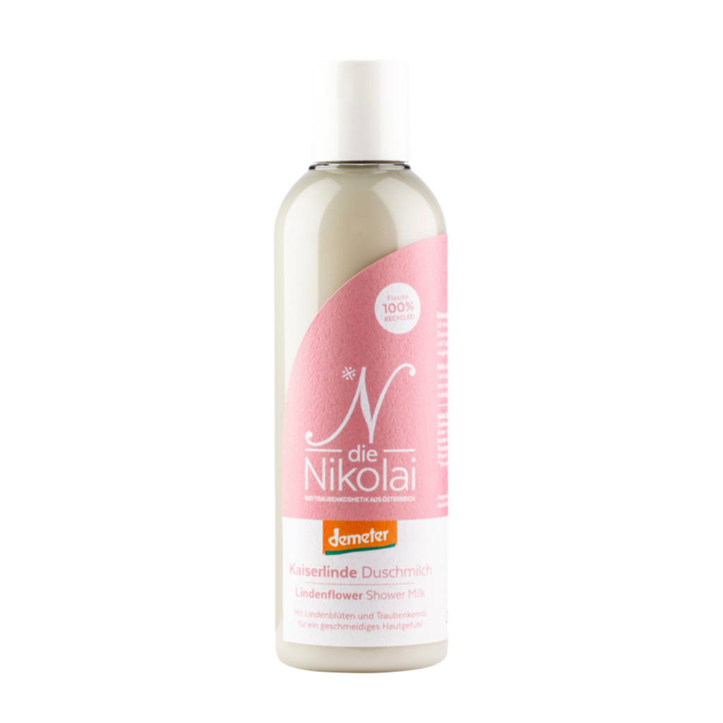 Sprchový gel na tělo a vlasy Biodynamické sprchové mléko a kondicionér Císařská lípa 200 ml dieNikolai fotografie č. 1