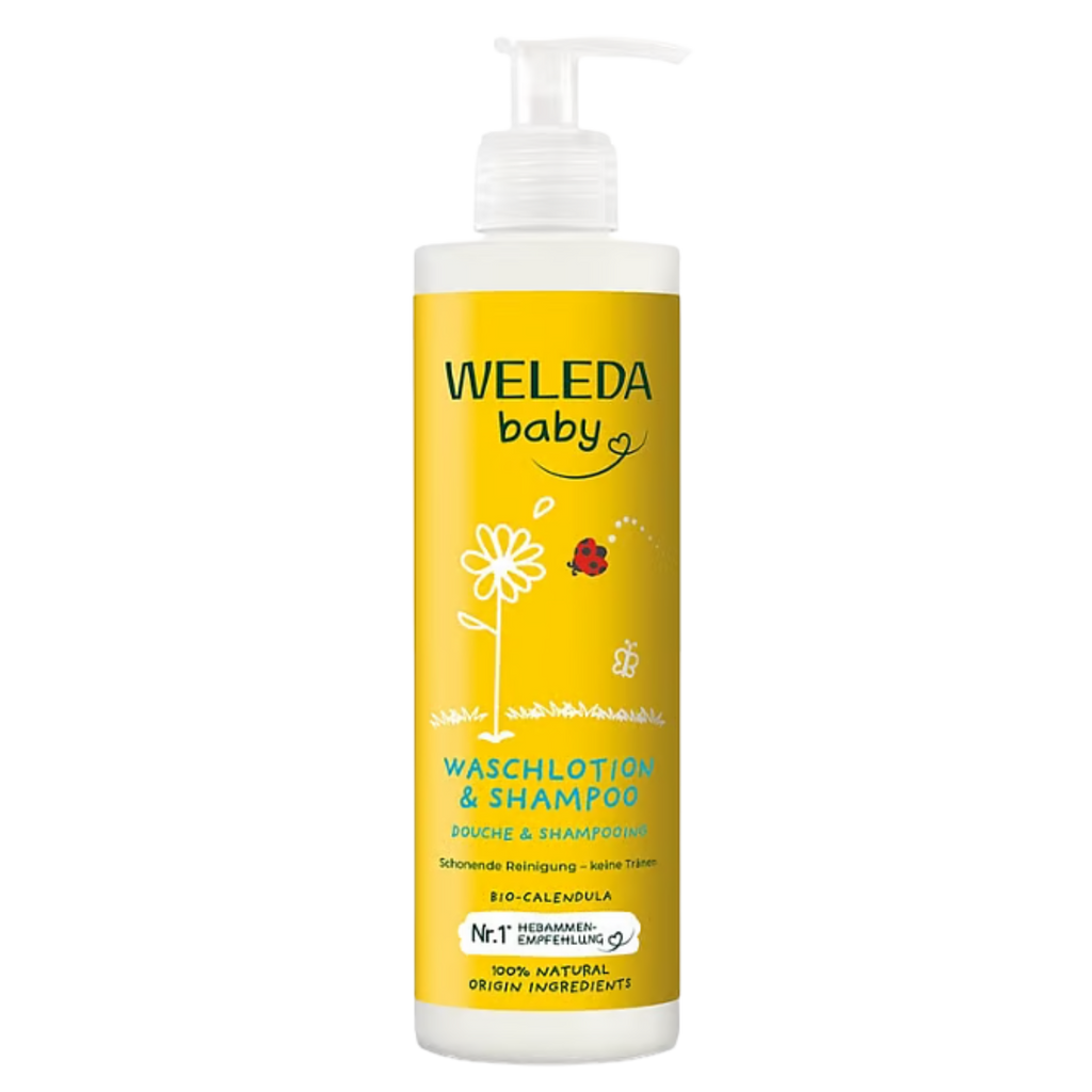 Sprchový krém 2v1 pro děti Měsíčkový dětský sprchový krém a šampon 400 ml Weleda fotografie č. 1