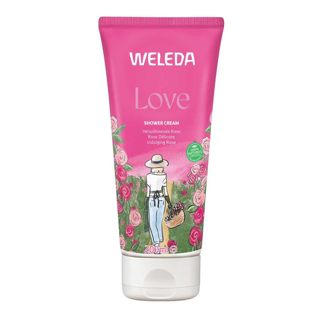 Sprchový krém LOVE Růžový sprchový krém 200 ml Weleda fotografie č. 1