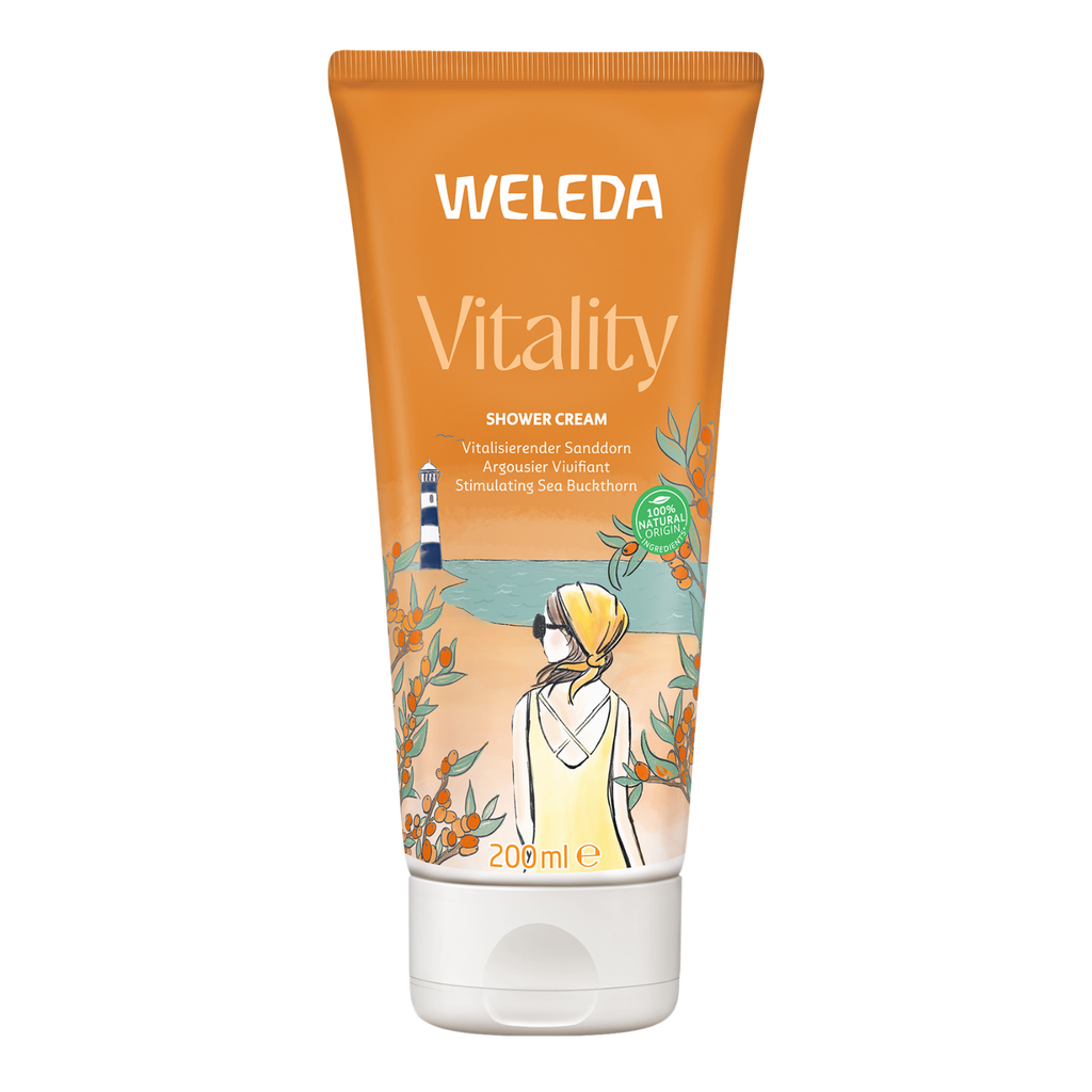 Sprchový krém VITALITY Rakytníkový sprchový krém 200 ml Weleda fotografie č. 1