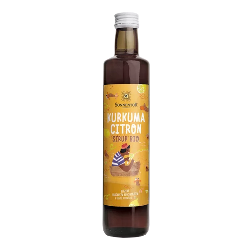 Šťáva Kurkuma Citron bio ovocný koncentrát 500 ml Sonnentor fotografie č. 1