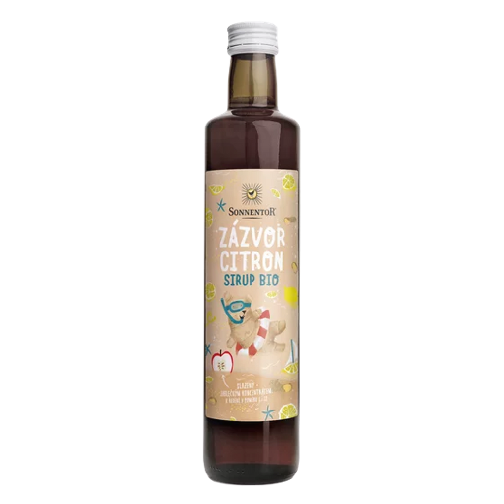 Šťáva Zázvor Citron ovocný nápojový koncentrát bio 500 ml Sonnentor fotografie č. 1