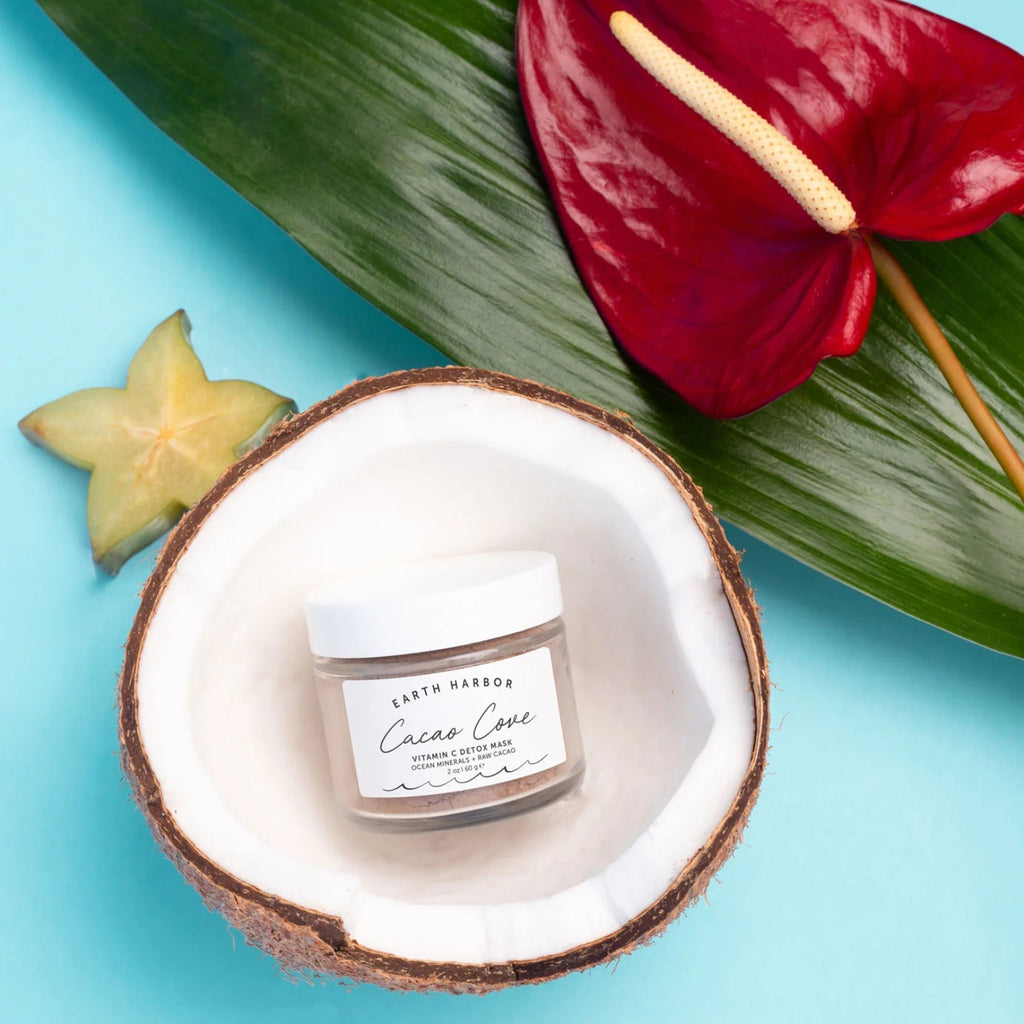 Sypká pleťová maska CACAO COVE detoxikační pleťová maska s liftingovým efektem 60 ml Earth Harbor fotografie č. 3