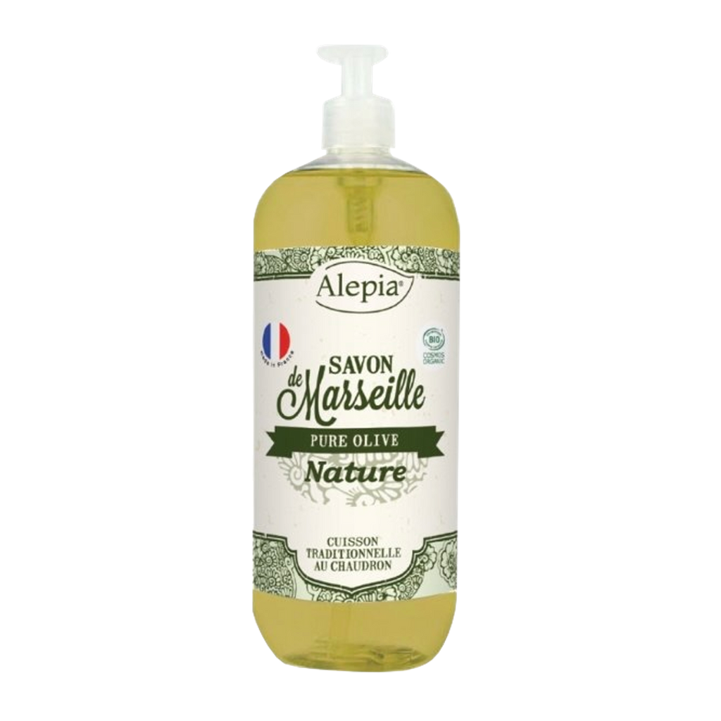 Tekuté mýdlo Marseillské tekuté mýdlo BIO Natural 1000 ml Alepia fotografie č. 1